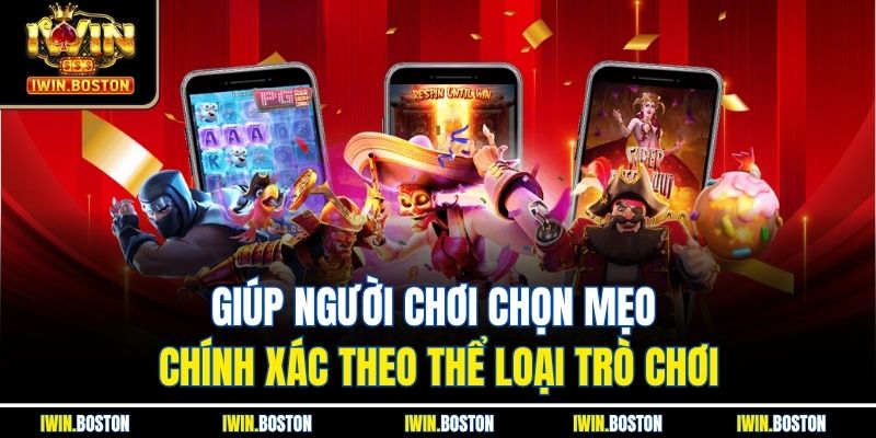 Giúp người chơi chọn mẹo chính xác theo thể loại trò chơi